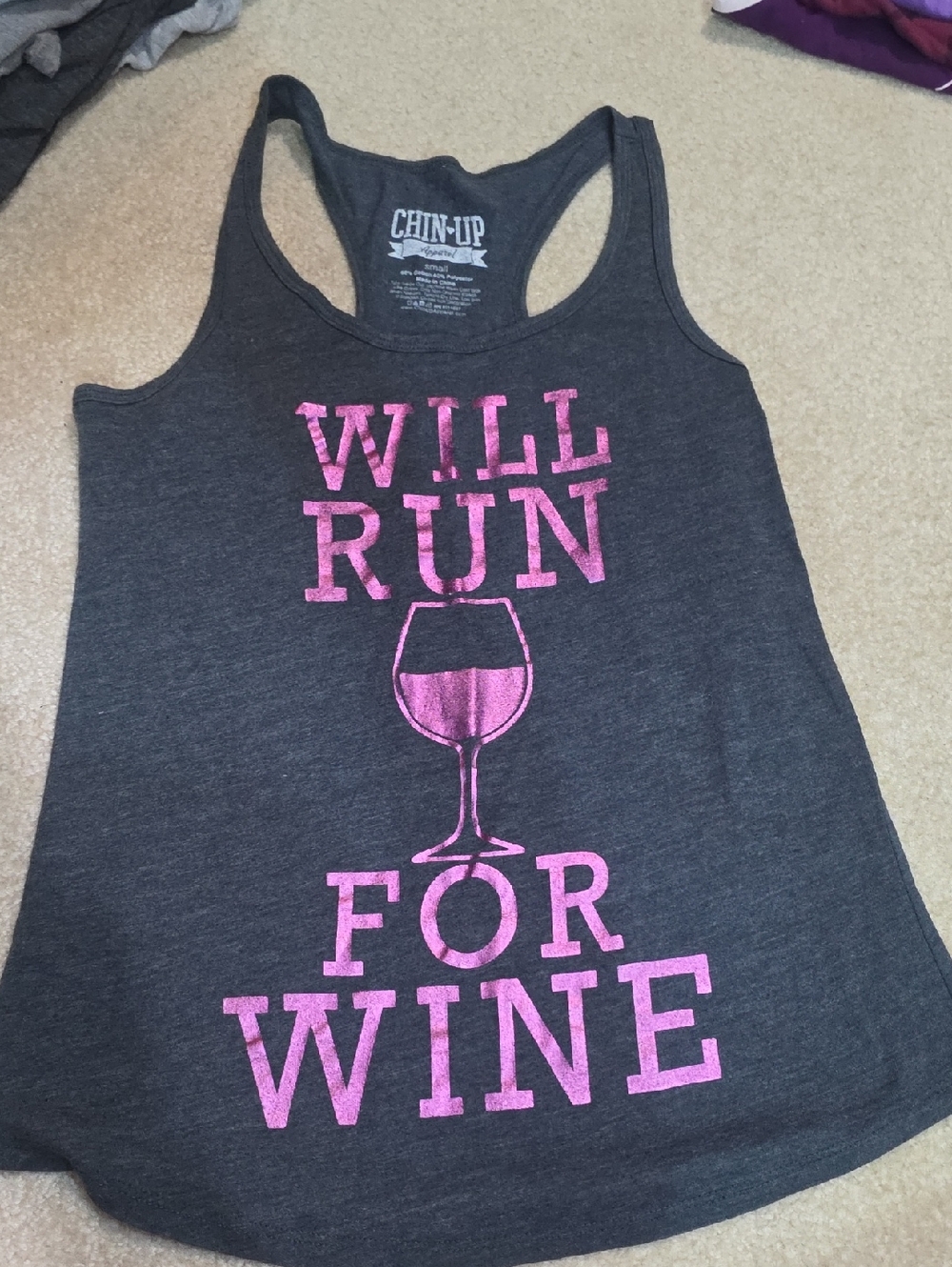 Black and Pink Sleeveless Racerback Tank Top